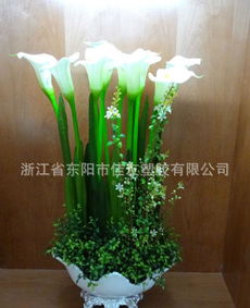 田園家居裝飾新寵 馬蹄蓮與慈菇花PU仿真花的魅力